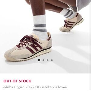 Adidas SL72 OG sneakers in Brown - sz W 8